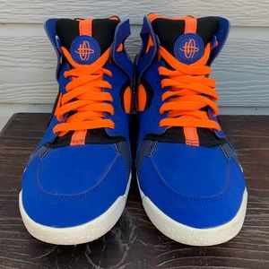 NIKE HUARACHE Boys Sneakers Blue Orange Size 6.5